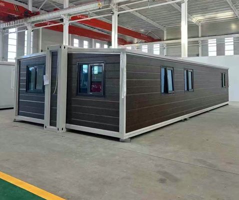 Rumah Prefab yang dapat diperluas dengan beban lantai 2 KN/m2 dan konsumsi daya 12KW untuk ruang hidup modular yang efisien