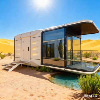 Rumah Kapsul Luar Angkasa Modern dengan 9mm European Pine Board 7 Ton Net Weight dan Smart Door Lock