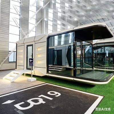 Space Capsule House dengan Satu Kamar Tidur Satu Kamar Mandi dan Dimensi L8560 * W3460 * H3400