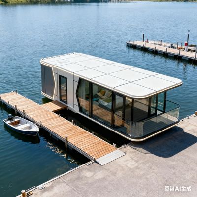 Kapsul Luar Angkasa Modern dengan L8560 * W3460 * H3400 Dimensi Dekorasi interior yang dapat disesuaikan untuk 2 orang Akomodasi