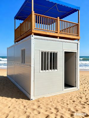 2 kamar tidur Flat Pack Folding House dengan 0.5KN/m2 tahan angin dan kinerja seismik Tingkat 8