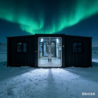 Kontainer 20 kaki yang dapat dilipat dengan Ketahanan Angin Kategori 5 Rangka Samping Tergalvanis Sepenuhnya dan Insulasi Suara Termal