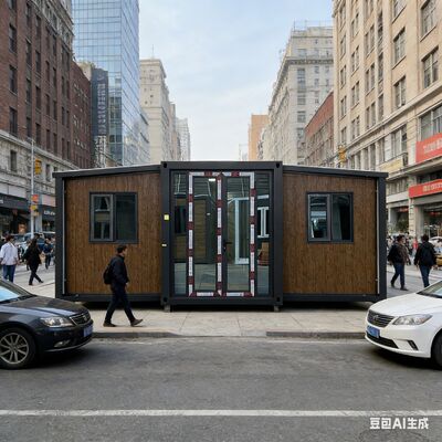 Kontainer 20 kaki yang Dapat Dilipat dengan Rangka Utama yang Tergalvanis Sepenuhnya, Kamar Tidur yang Dapat Disesuaikan, dan Insulasi Termal Suara