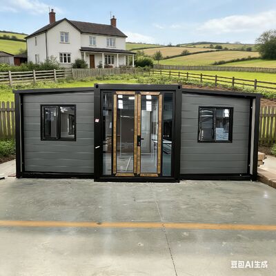 Foldable 20ft Container with 1 40HQ Shipping Container Capacity for 2 Sets, More Than 30 Years Life Span, and Meets International Safety Standards