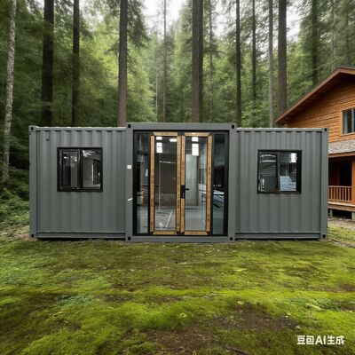 Kontainer lipat 20ft yang tergalvanisasi penuh dengan isolasi termal dan isolasi suara dan kinerja seismik Tingkat 8 untuk ruang hidup yang fleksibel