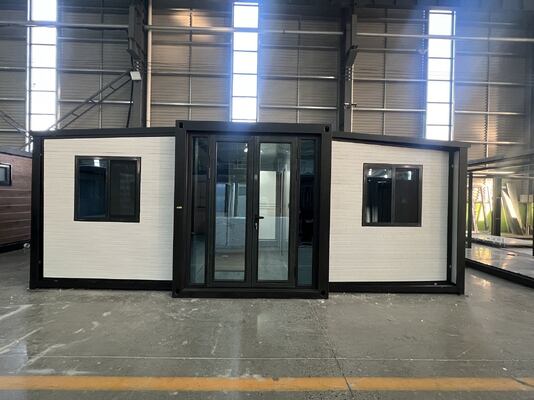 Kontainer Lipat 20 kaki dengan Rangka Utama Galvanis Penuh, Panel Sandwich EPS 75mm, dan Tingkat Kinerja Seismik 8 untuk Rumah Kontainer yang Dapat Diperluas